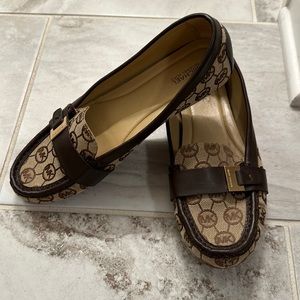 Michael Kors Signature Brown Loafers